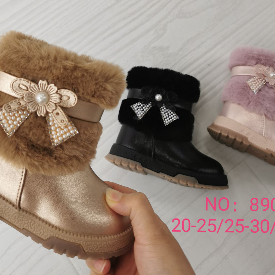 女童棉鞋24 冬季加绒保暖女童棉靴