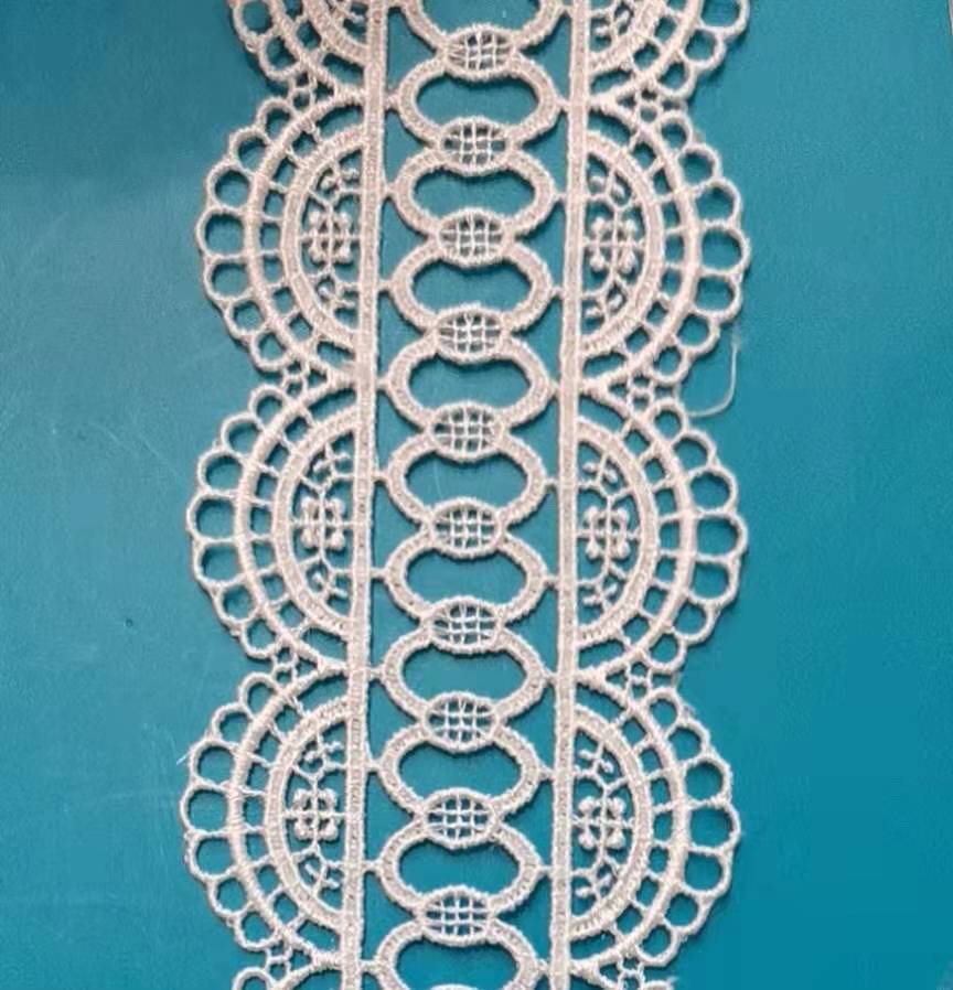 Polyester Milk Silk Bar Code Dress Lace Accessories Lace Spot Custom Lace details Picture