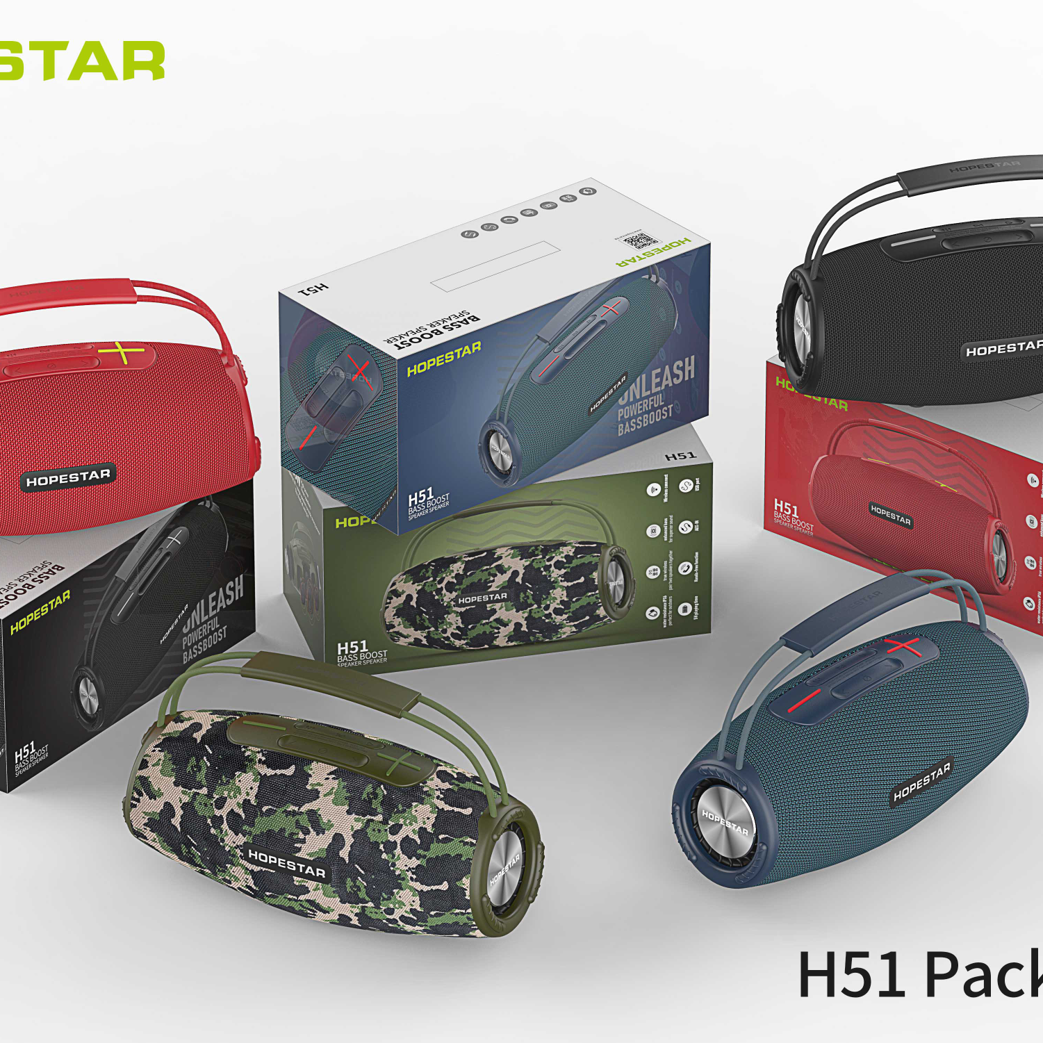 Nuevo sonido portátil en el mercado [celebración]# clase 6 nuevo modelo a prueba de agua: hopestar H51 tamaño de la máquina: 300*140*150MM