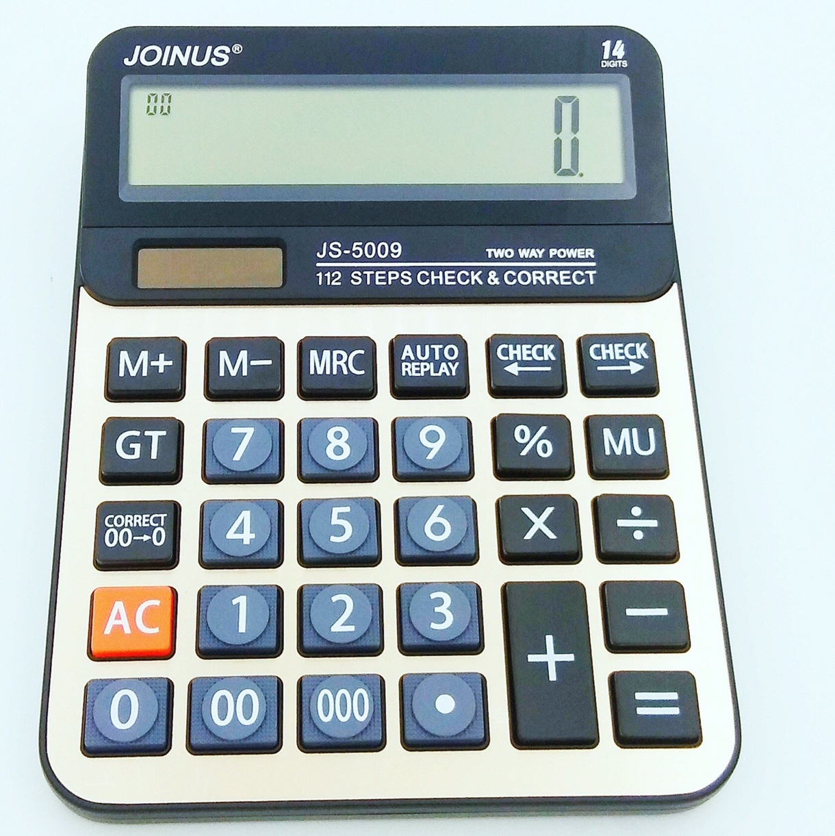 JOINUS众成JS5009 按键 台式办公计算器 双重电源 