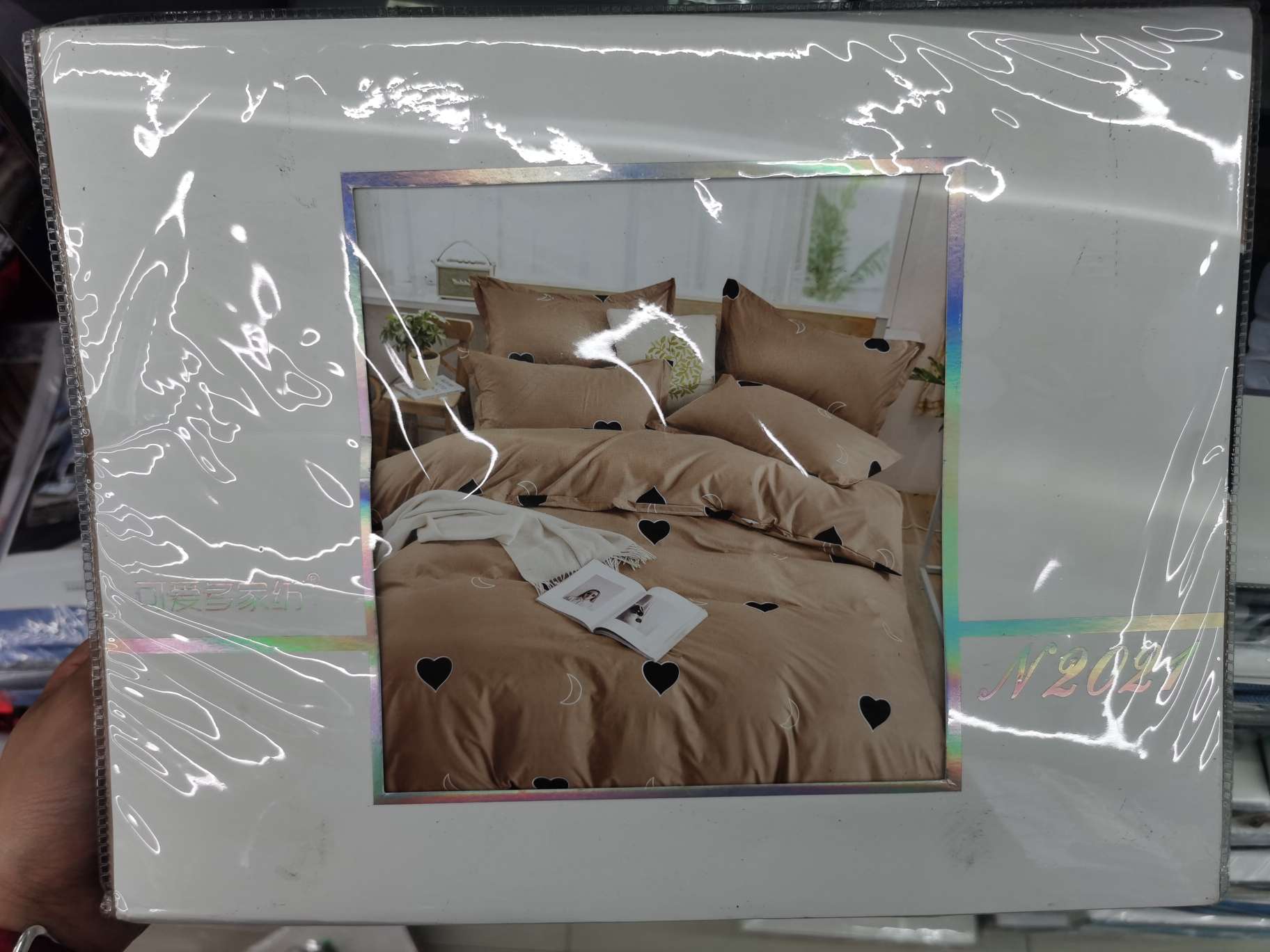 洛卡棉印花卡通字母格子床单被套枕头套三件套学生宿舍单人用详情图2