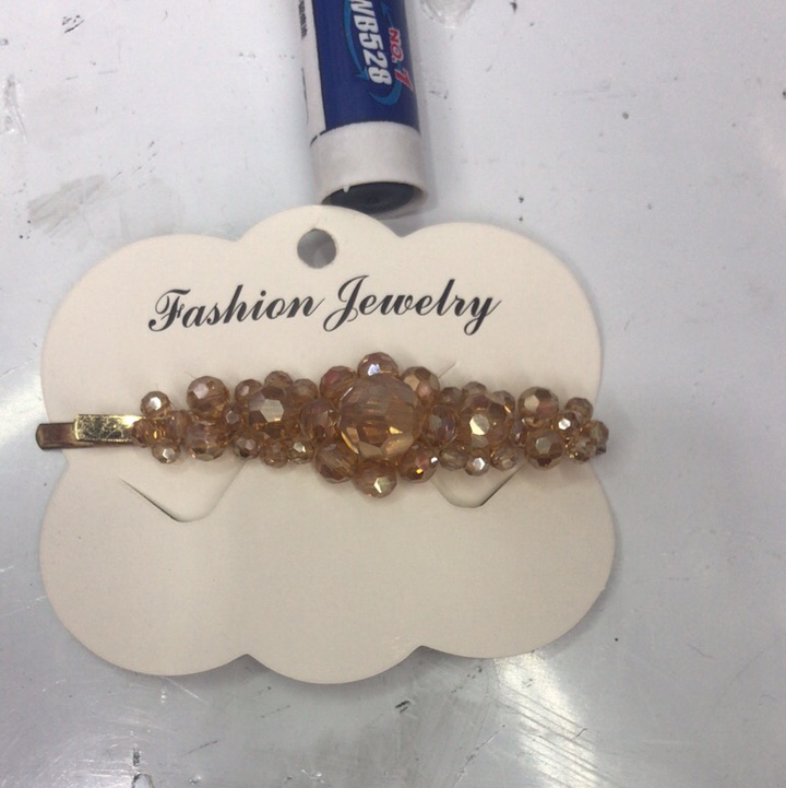 Pink flower hair clip