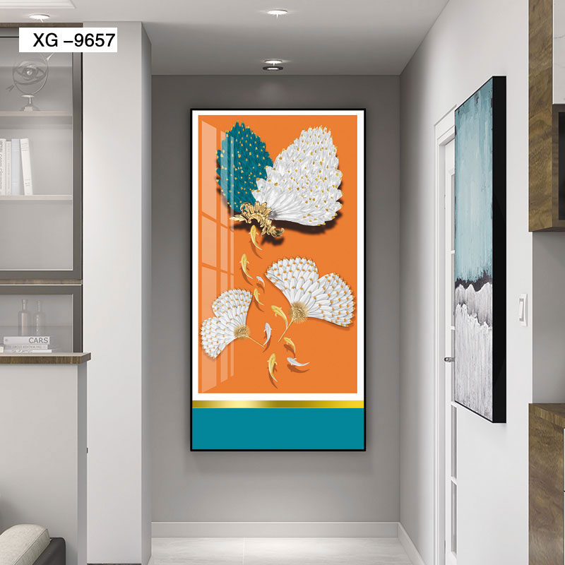 Aluminum alloy crystal porcelain crystal shell imitation real object painting series entrance hall 2️ ️ Specification image