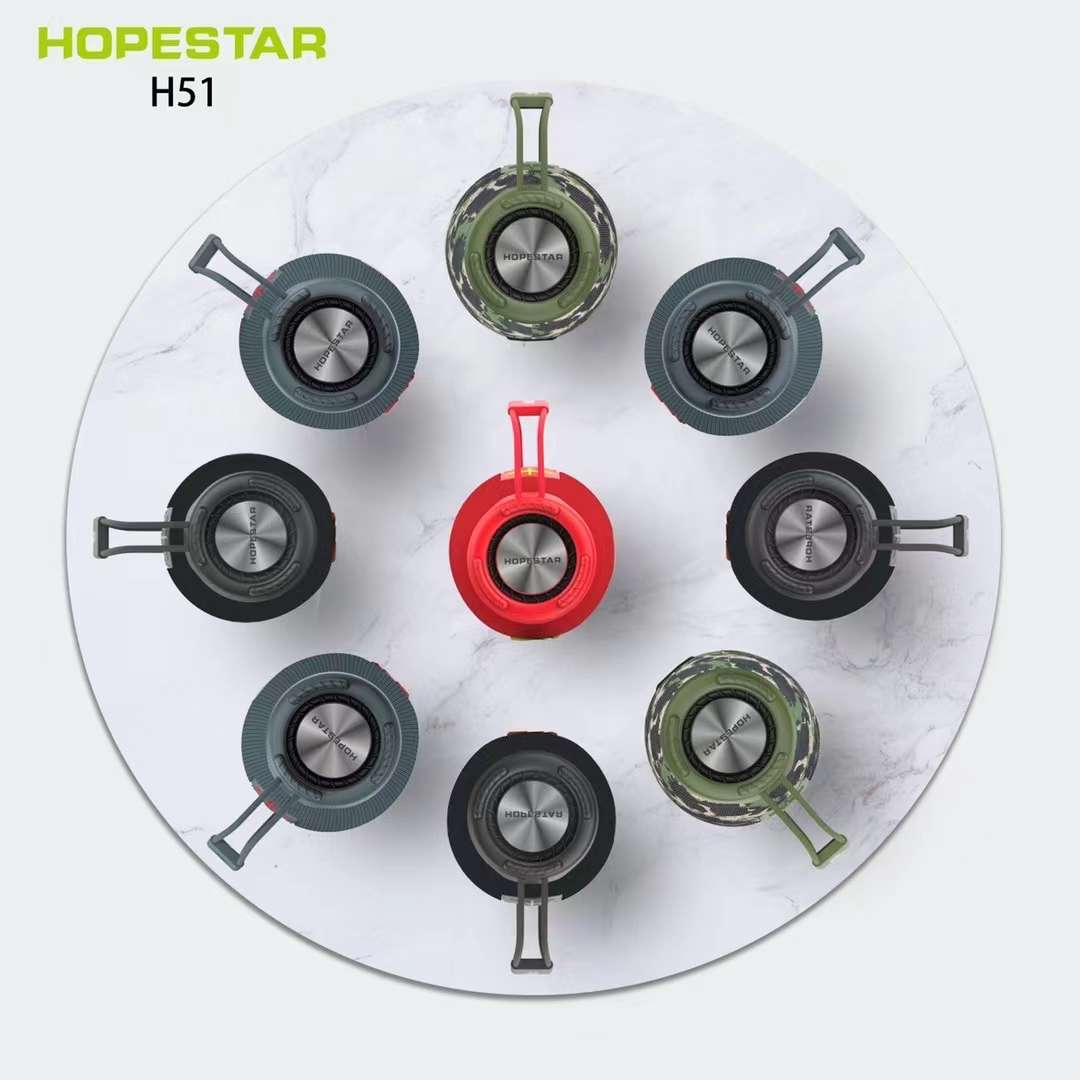 新款手提音响上市[庆祝] #6级防水新款型号：hopestar H51 机子尺寸 