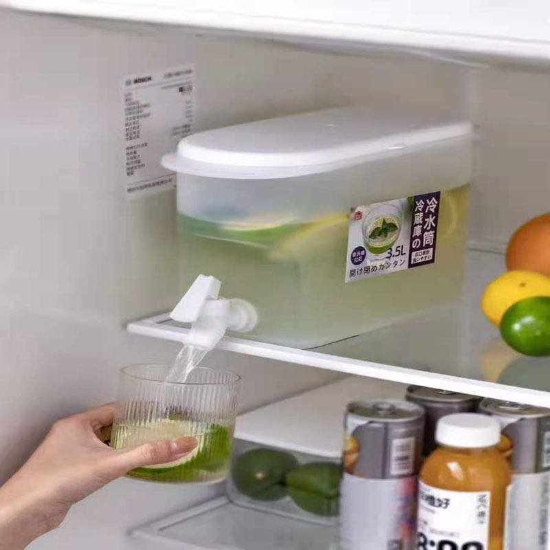 冰箱冷水壶带龙头夏季家用柠檬水瓶水壶冷泡瓶冰水放冰箱水果茶壶详情图3