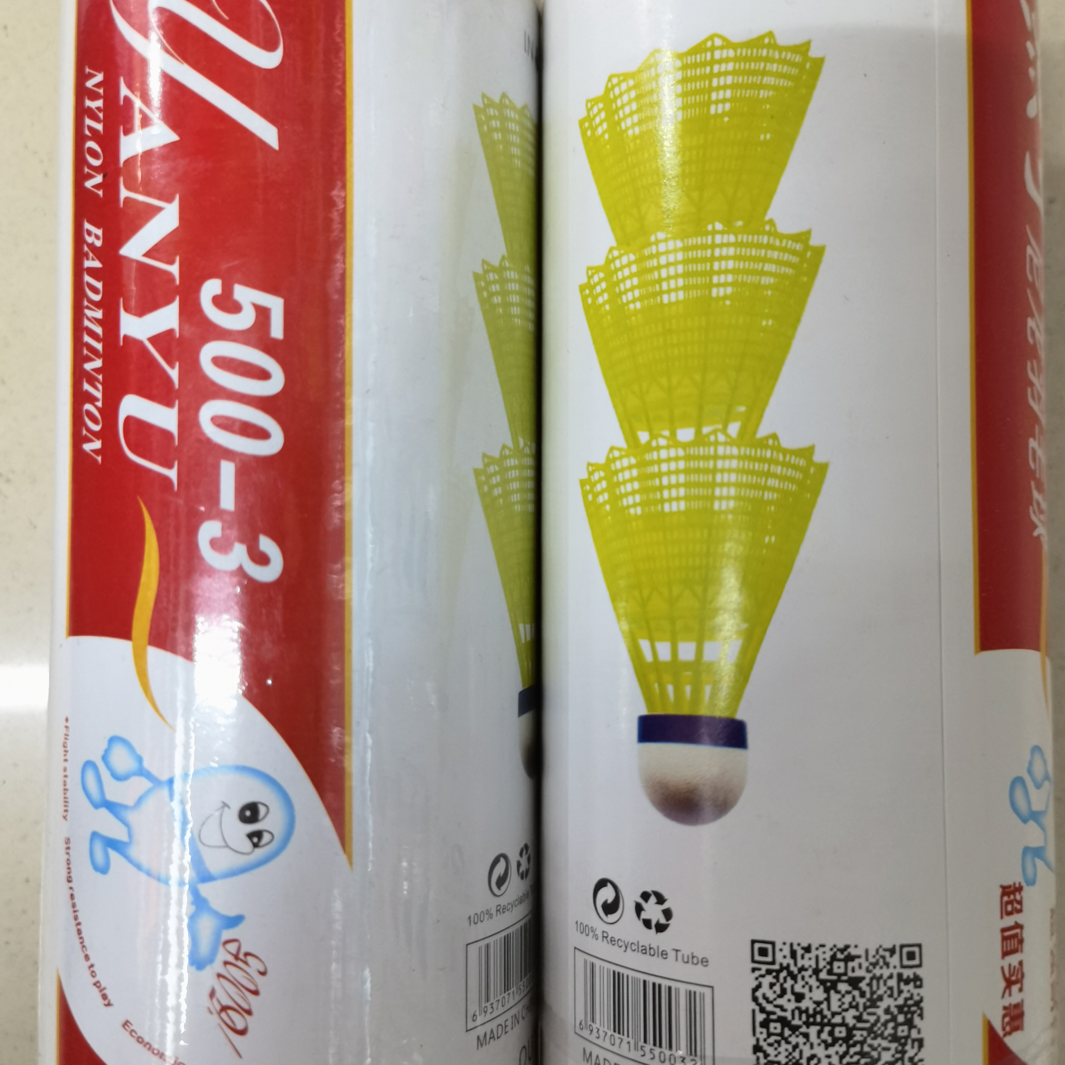 Yanyu 500-3 Nylon Badminton 3 Packs