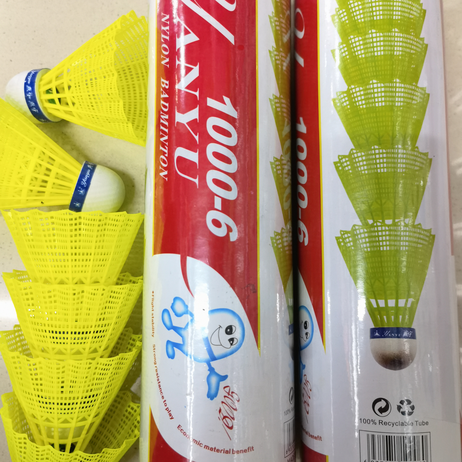 Yanyu 1000-6 Nylon Badminton 6 Packs