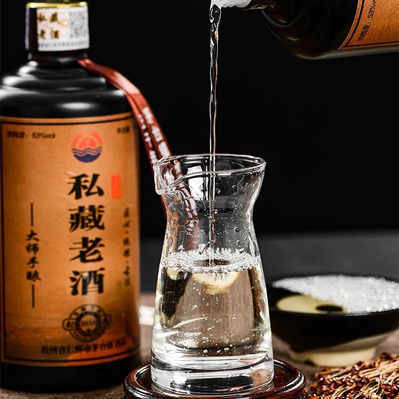水晶玻璃小白酒杯茅台杯茅台专用白酒杯白洒小杯白酒矛台分酒器详情图4