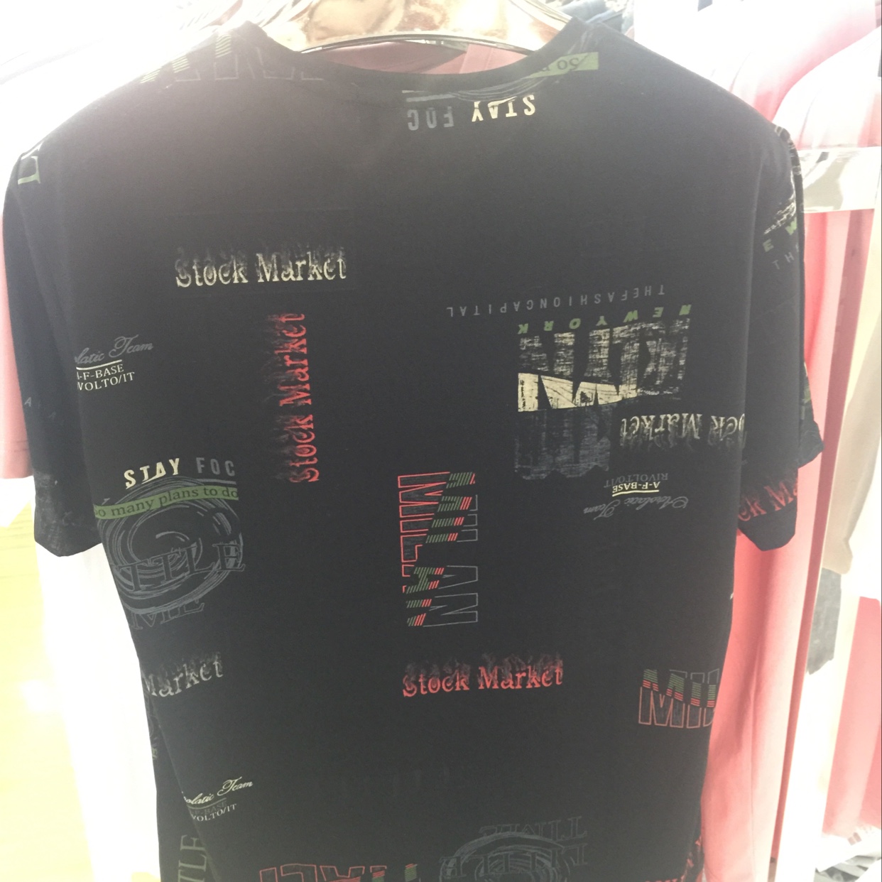 男装圆领短袖T恤男细节图