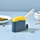 S63－3307自动开合饭勺收纳架防尘米勺家用大号不粘米海豚饭勺架白底实物图