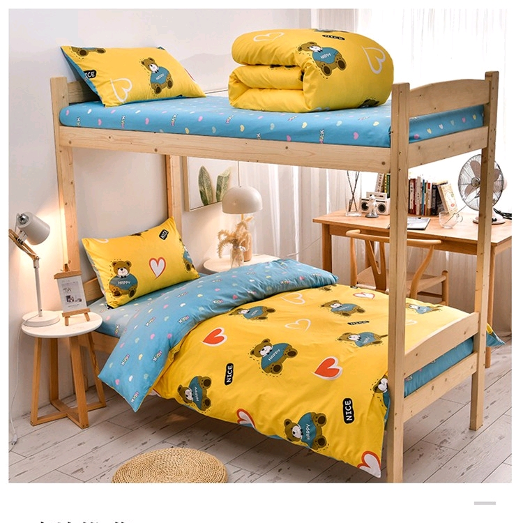 New all-cotton student three-piece set for single dormitory, 20
