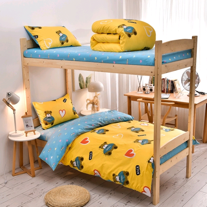 New cotton students 3-piece single dormitory 3-piece 7