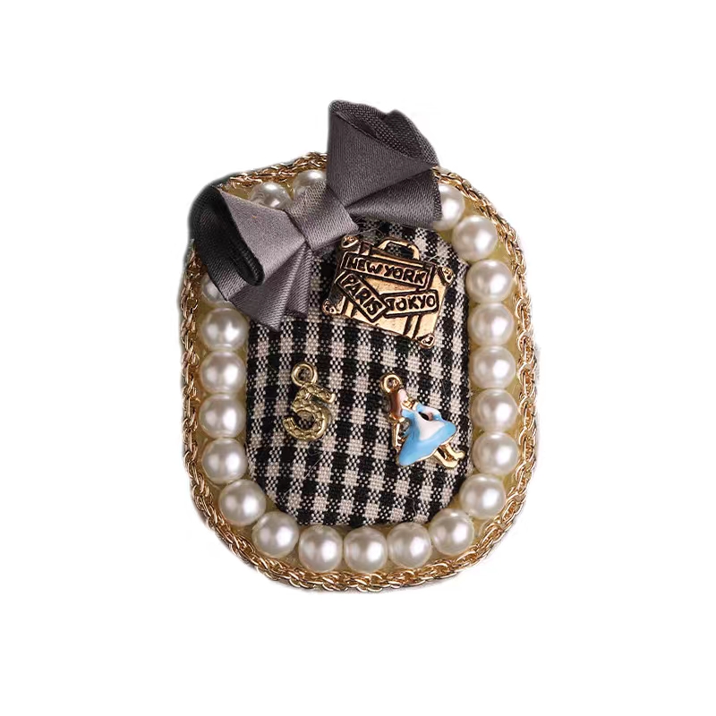 巴洛克复古胸针 欧洲宫廷徽章小香风珍珠蝴蝶结钻别针大衣毛衣配饰女