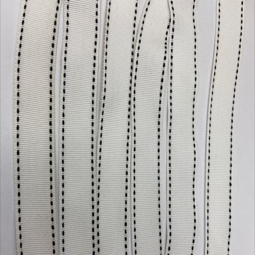 8 cm white jump dot webbing 14#