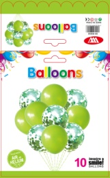 10pcs金属亮片球套装白底实物图