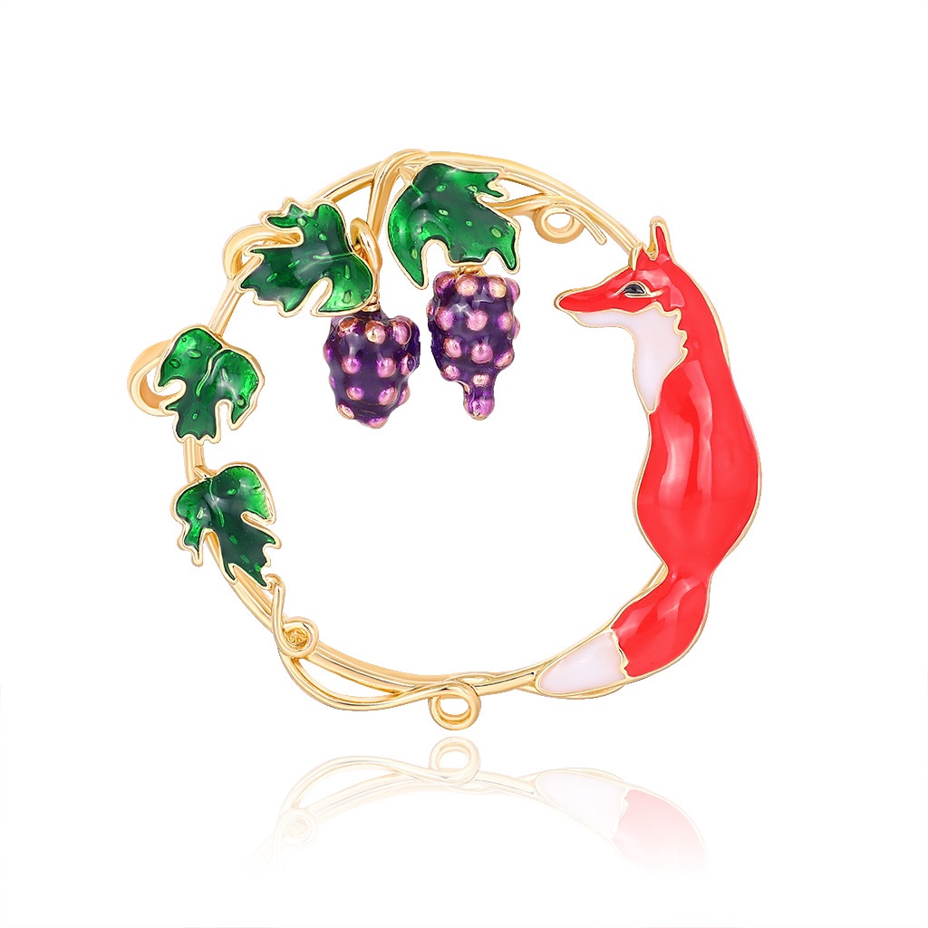 The latest hand-painted European and American popular brooch was released thumbnail