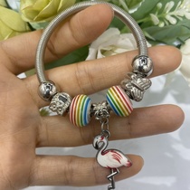A flamingo bracelet