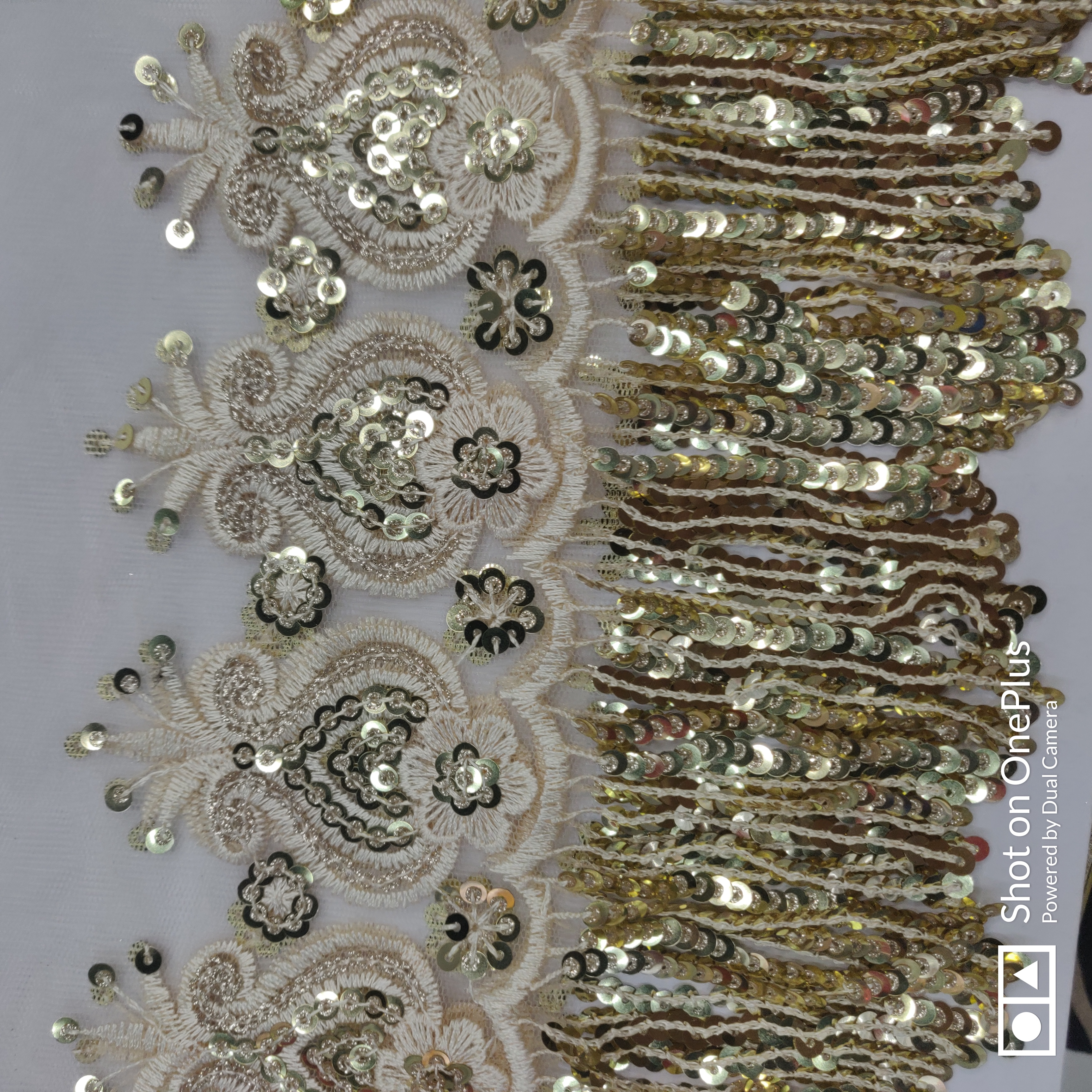 立体绣亮片花边图