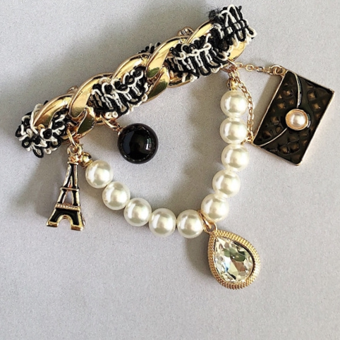 Brooch high-grade ins fashion temperament everything stylish elegant pearl bag pin fixed clothes light luxury women accessories suit