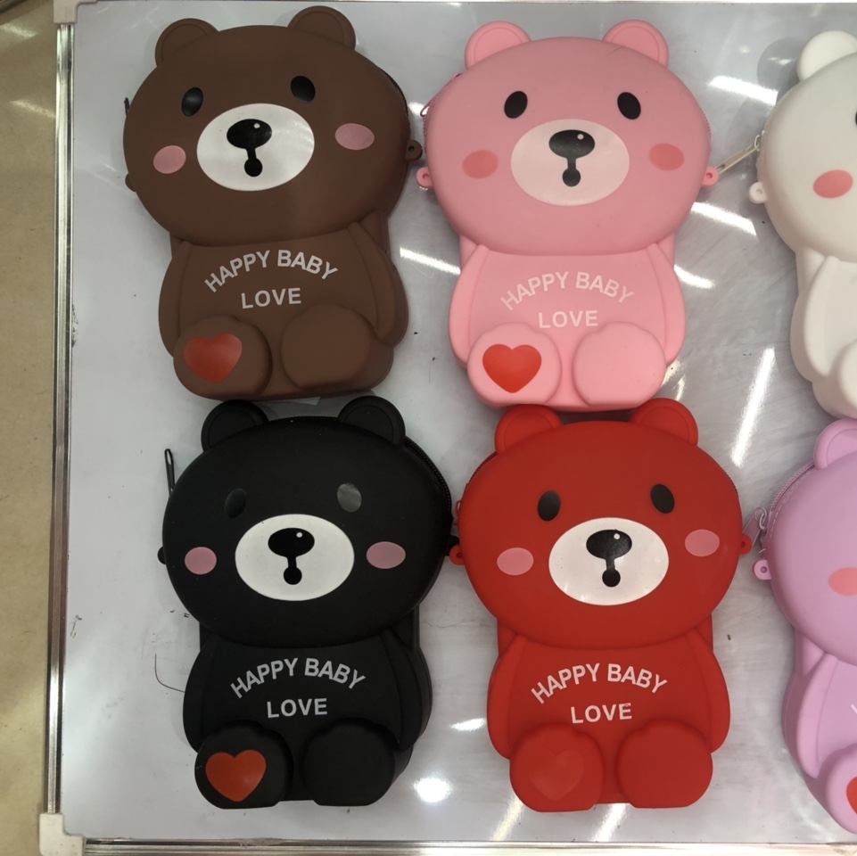 熊大号硅胶斜挎包