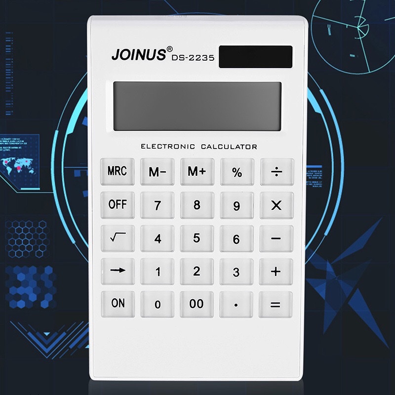 DS2235礼品定制计算器太阳能电子可印制logo水晶按键无唛白盒装 详情图2