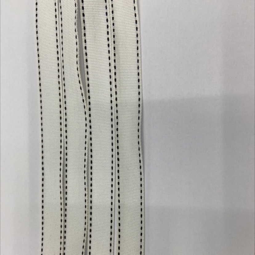 3 cm white jump dot webbing 13#