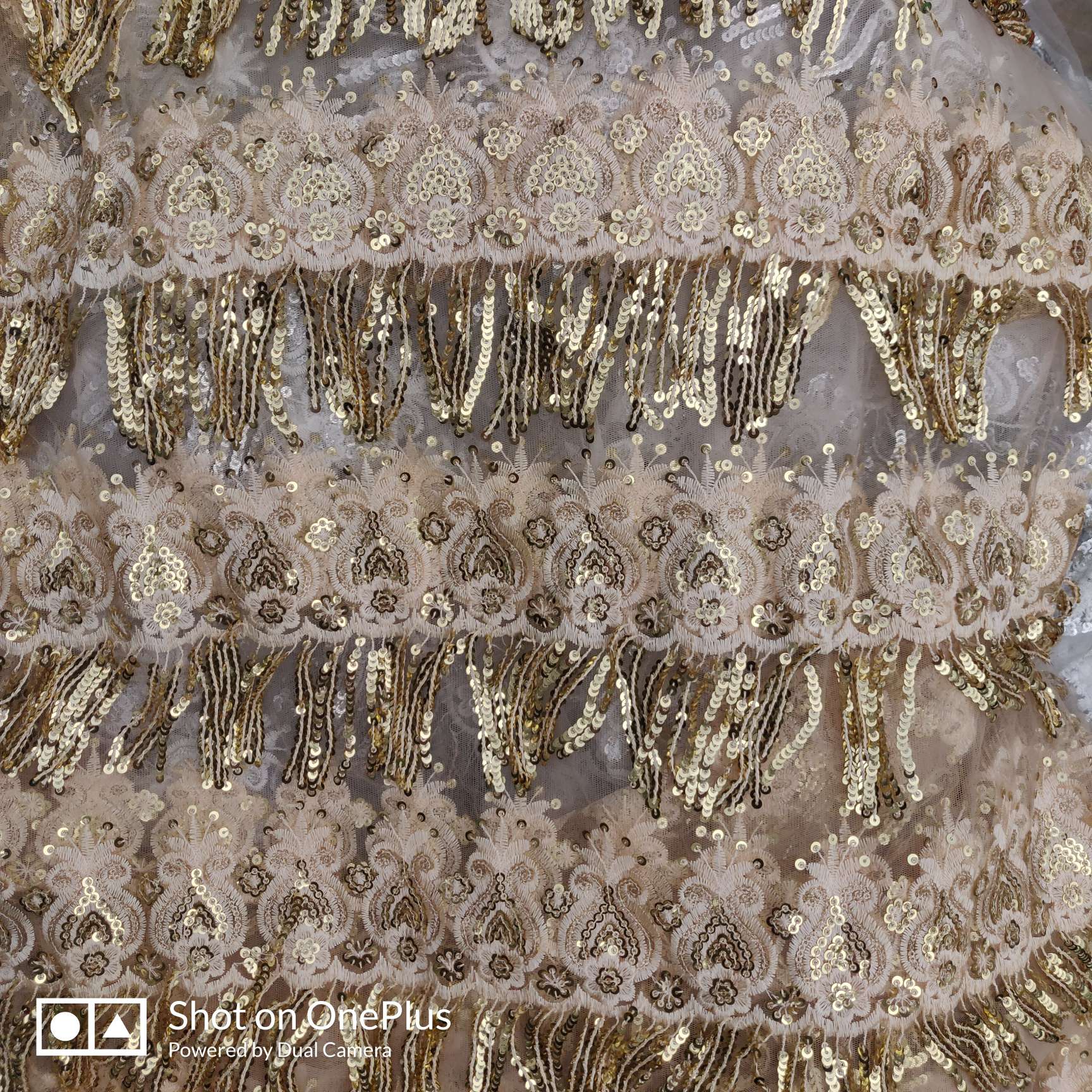 立体绣亮片花边详情图2