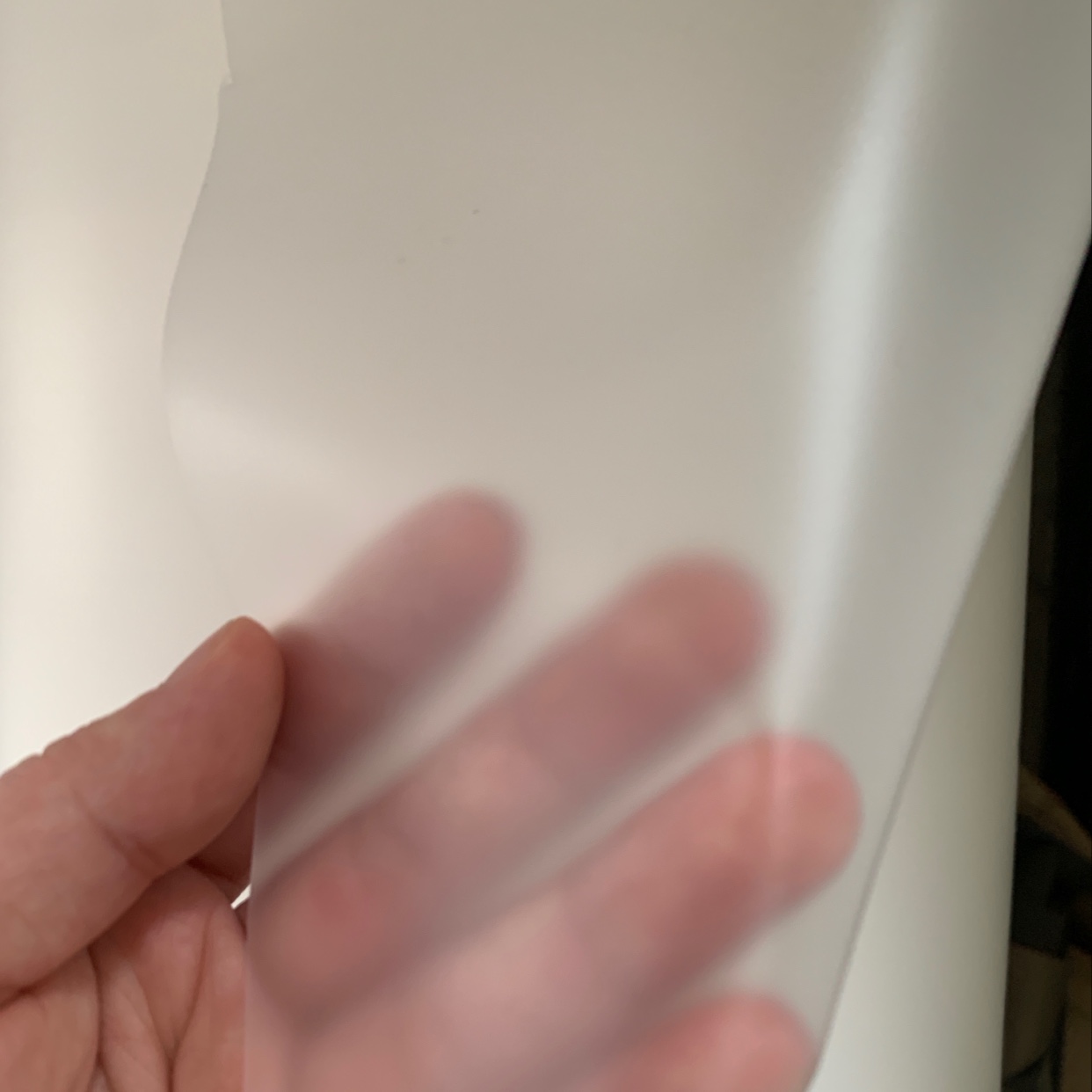 Frosted semi-transparent peva film