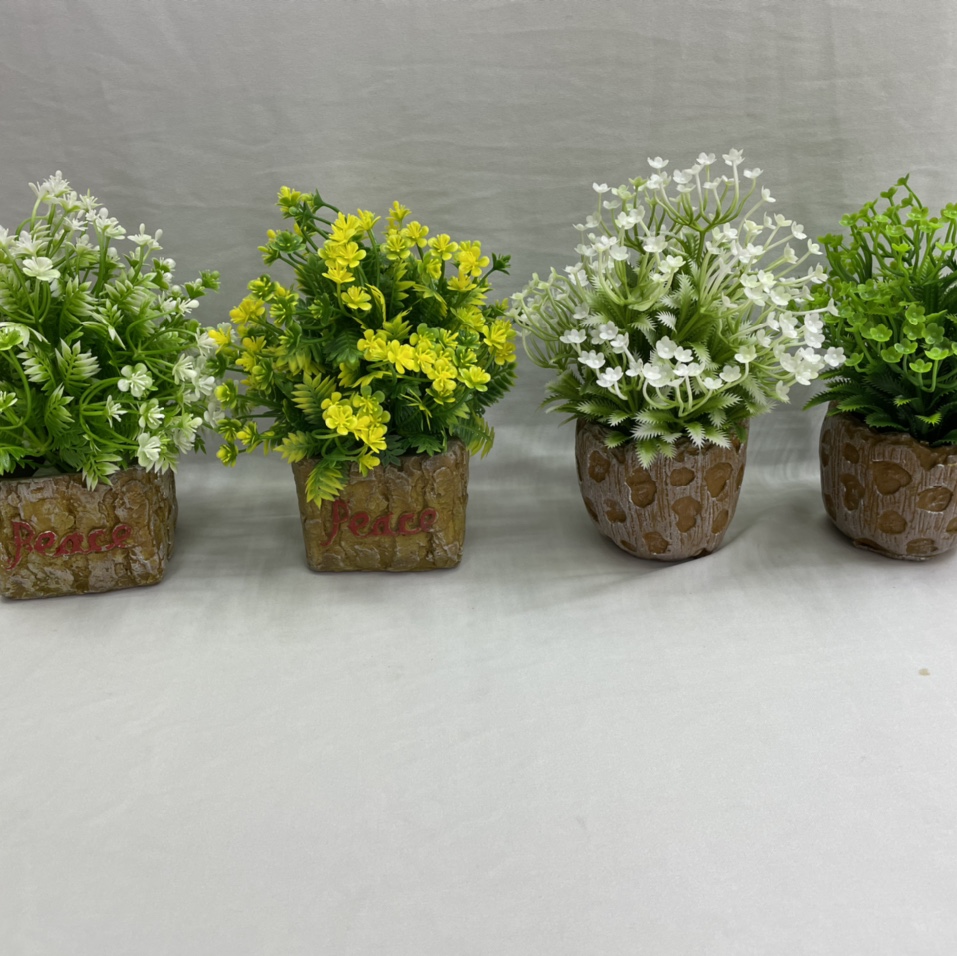 家居客厅桌面装饰品小摆件仿真植物小盆栽花卉摆设