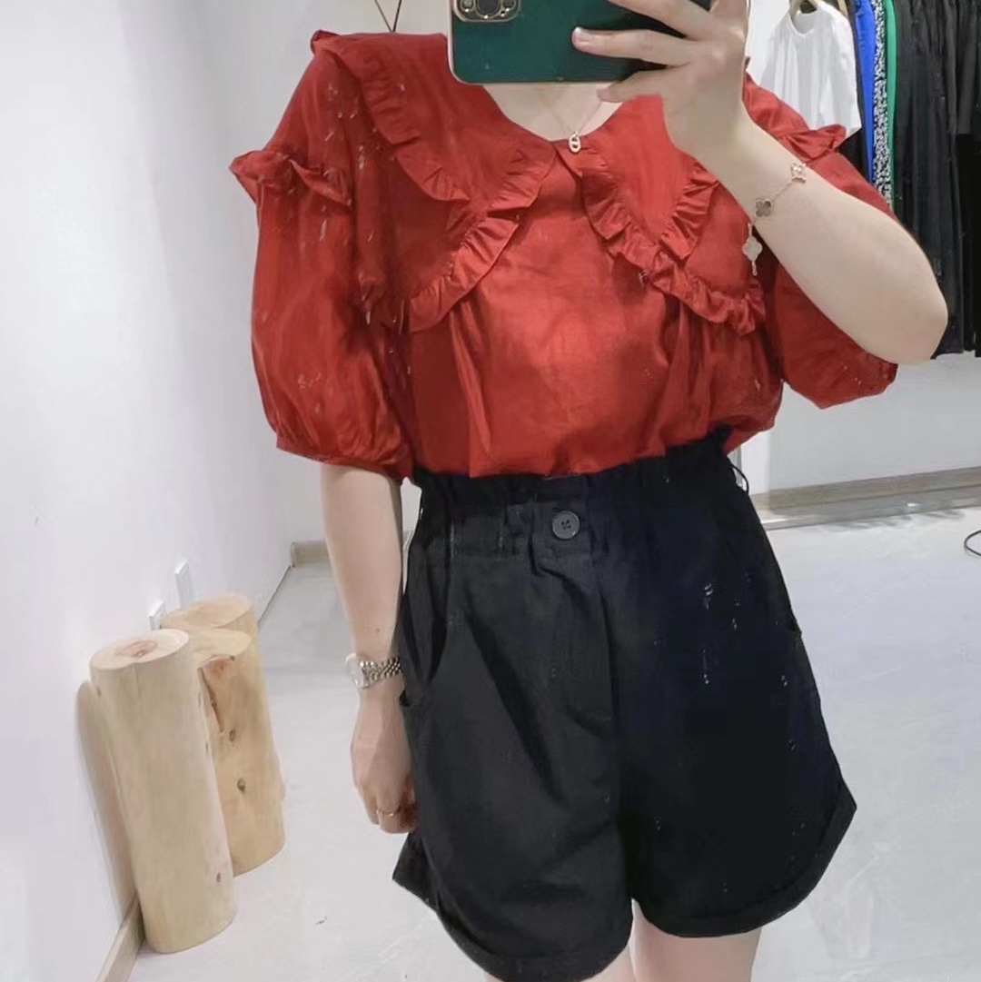Red blouse