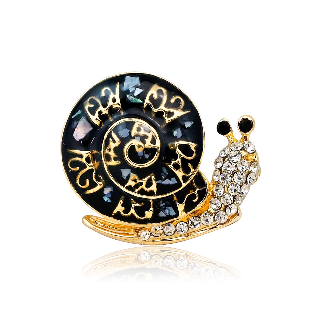 Europe and the United States popular fashion Korean version of the trend Internet celebrity student animal snail shell fragments brooch thumbnail