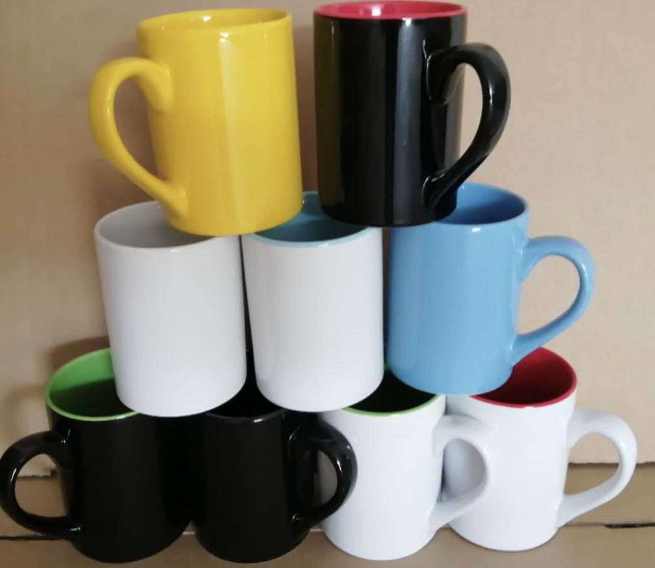 Colorful Mug Ceramic Mug Gift Mug Tall Straight Cup details Picture