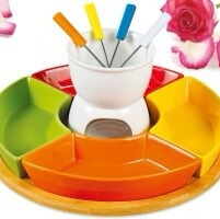 精品陶瓷色釉巧克力熔炉 果盘