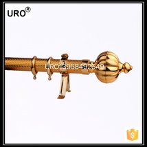 Paper curtain rod,gold iron rod, curtain accessories 