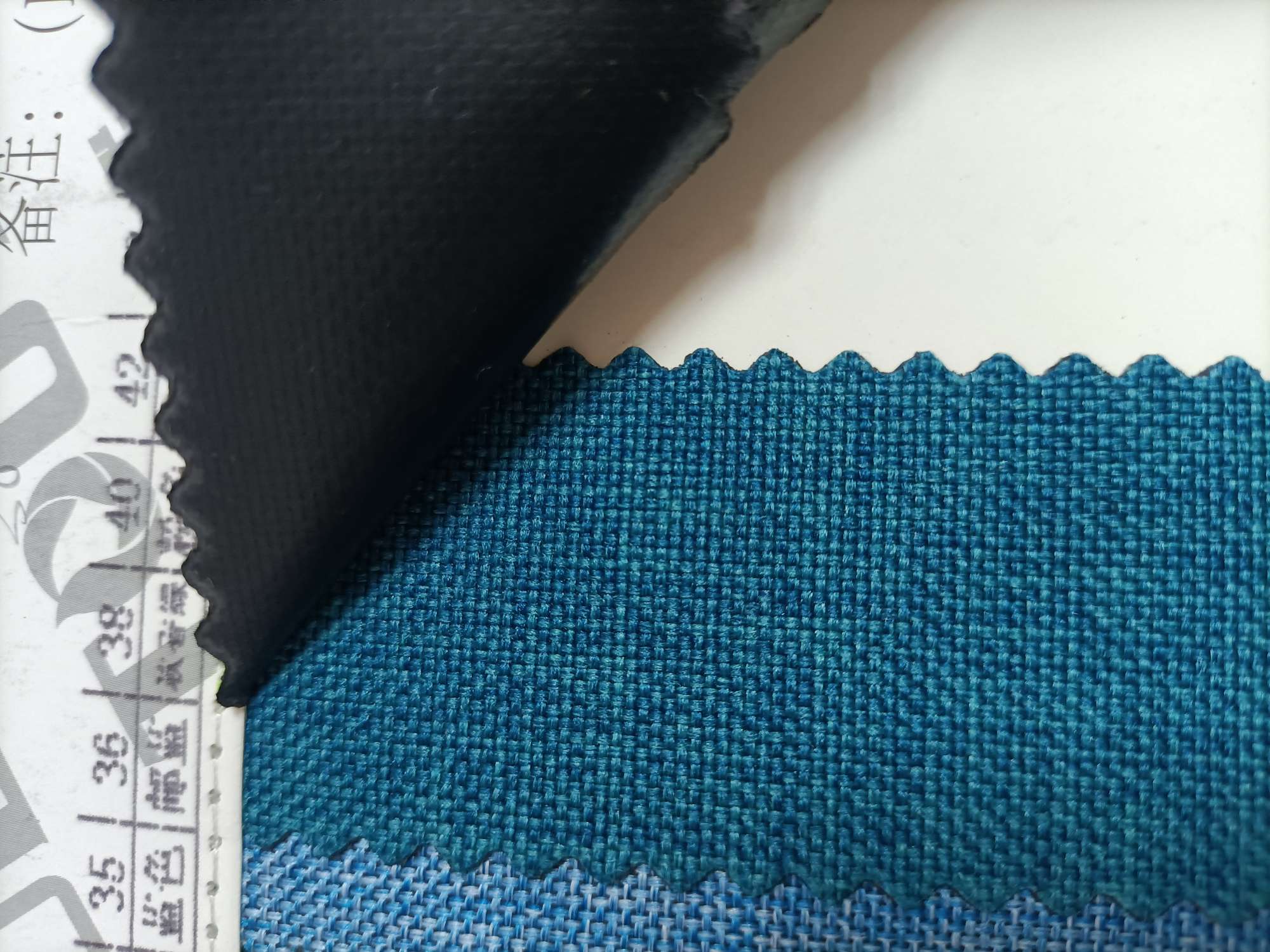 TY--031 600D Matte Cloth A version PVC Glossy 36# Post Blue details Picture