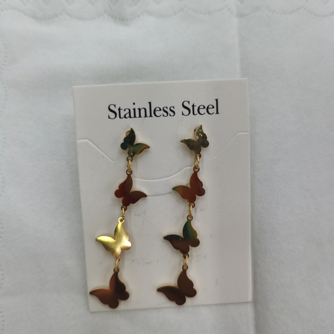 Titanium steel earrings