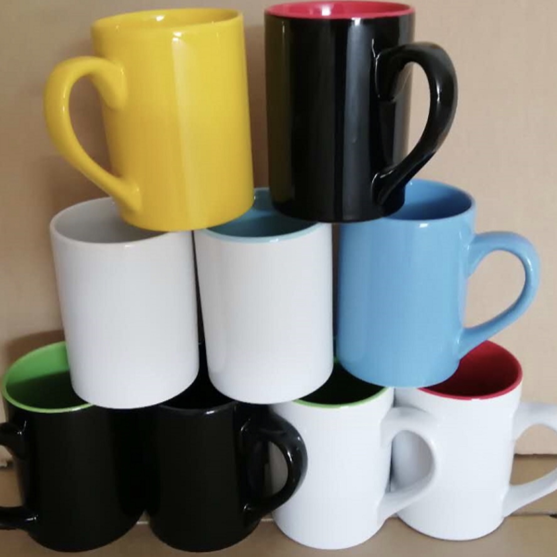 Colorful Mug Ceramic Mug Gift Mug Tall Straight Cup