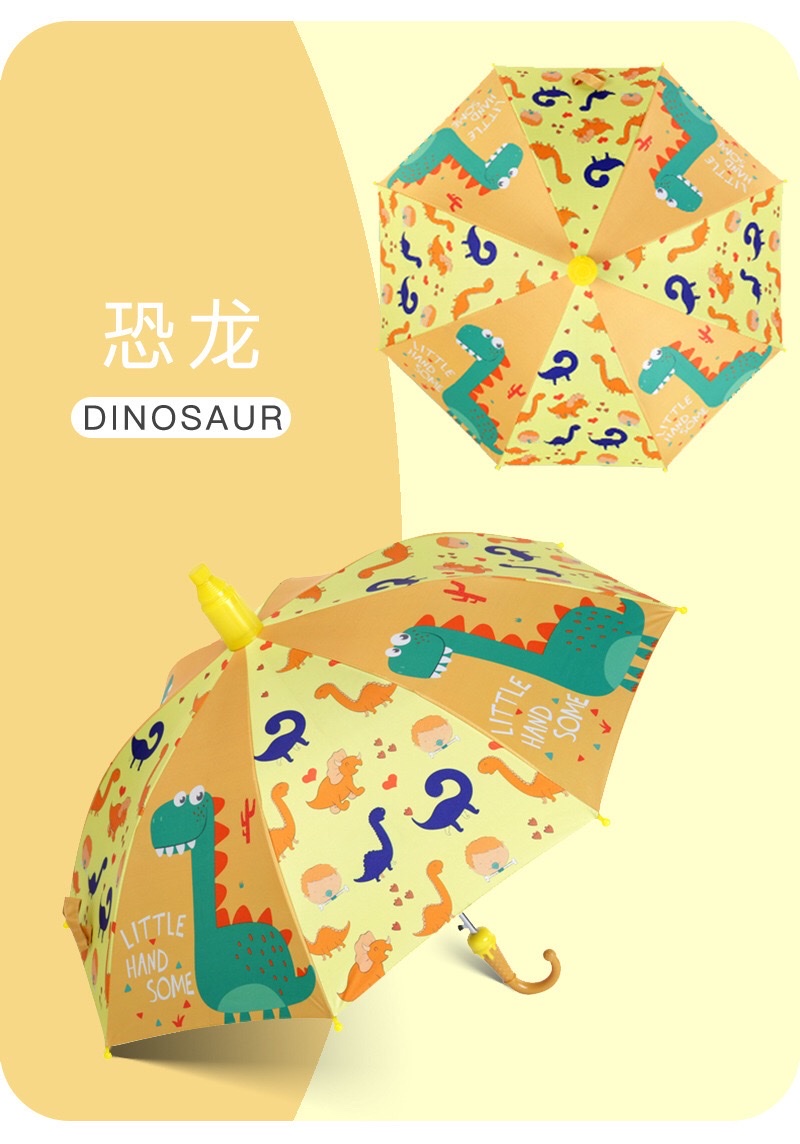 厂家新款学生男女儿童卡通可爱雨伞长柄遮阳伞可定制广告 55公分防水套童伞细节图