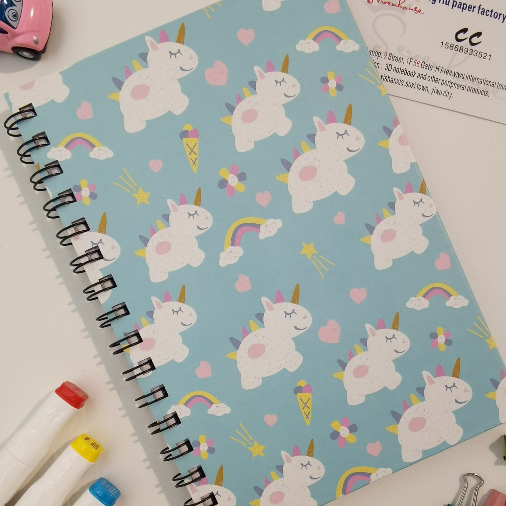 East Lake paper products office culture paper products this book continuous sheep rainbow cloud ins hot selling South Korean cartoon coil book