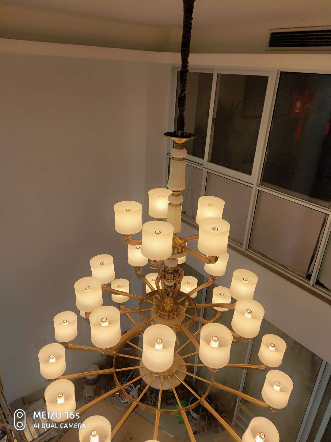 86005/15+10+5 copper + glass lampshade details Picture