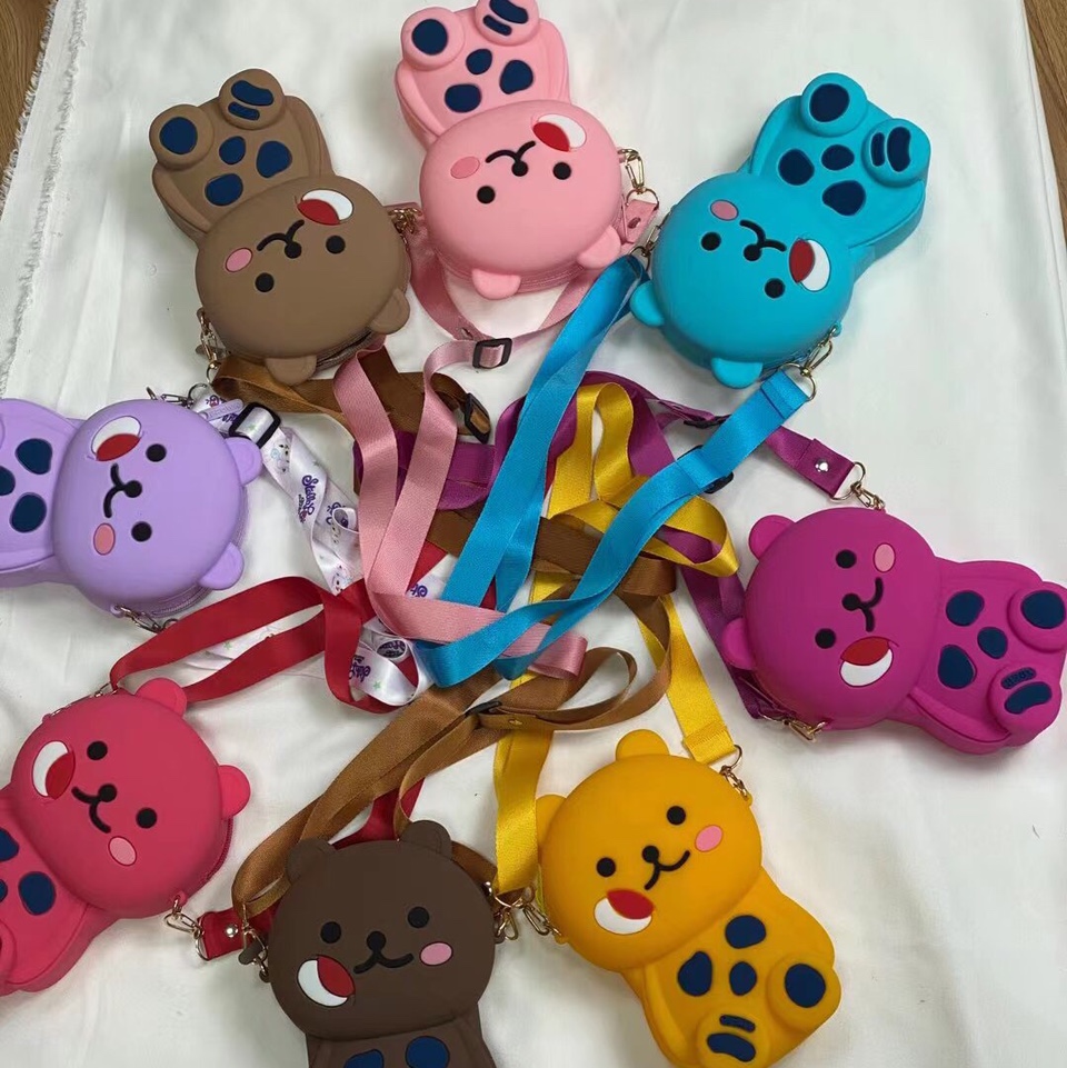 猫大号硅胶斜挎包