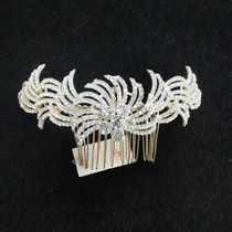 Korean bridal super fairy hair comb show beauty rhinestone pearl dress accessory headpiece