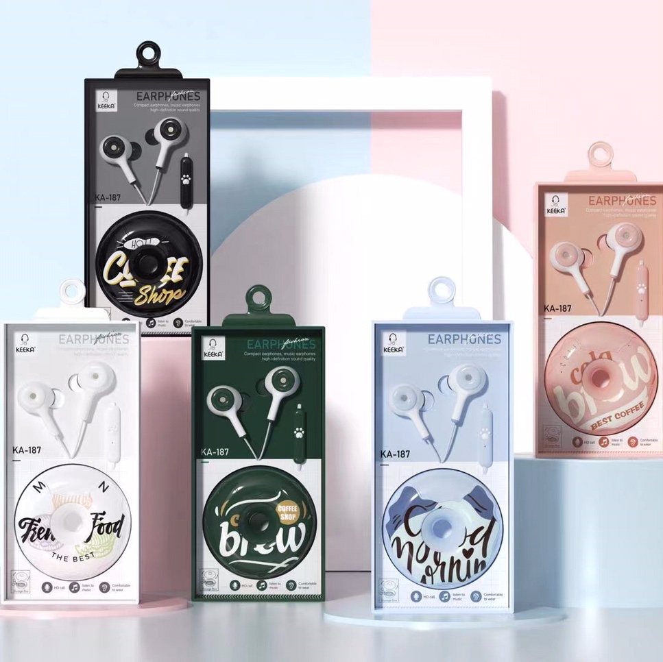 Heart-shaped earphones