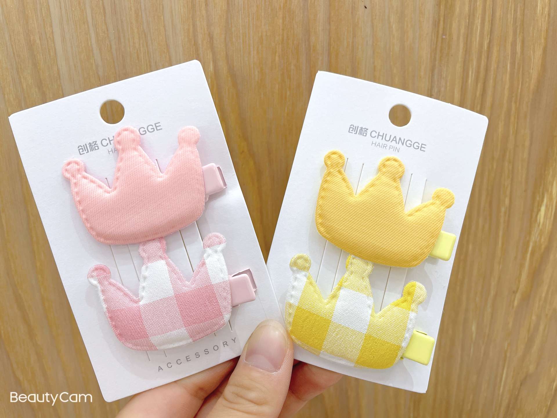 The 2020 summer new style of hair clips for young girls, star one-line clips, fresh and cute side clips, floral top clips, and Instagram influencers details Picture