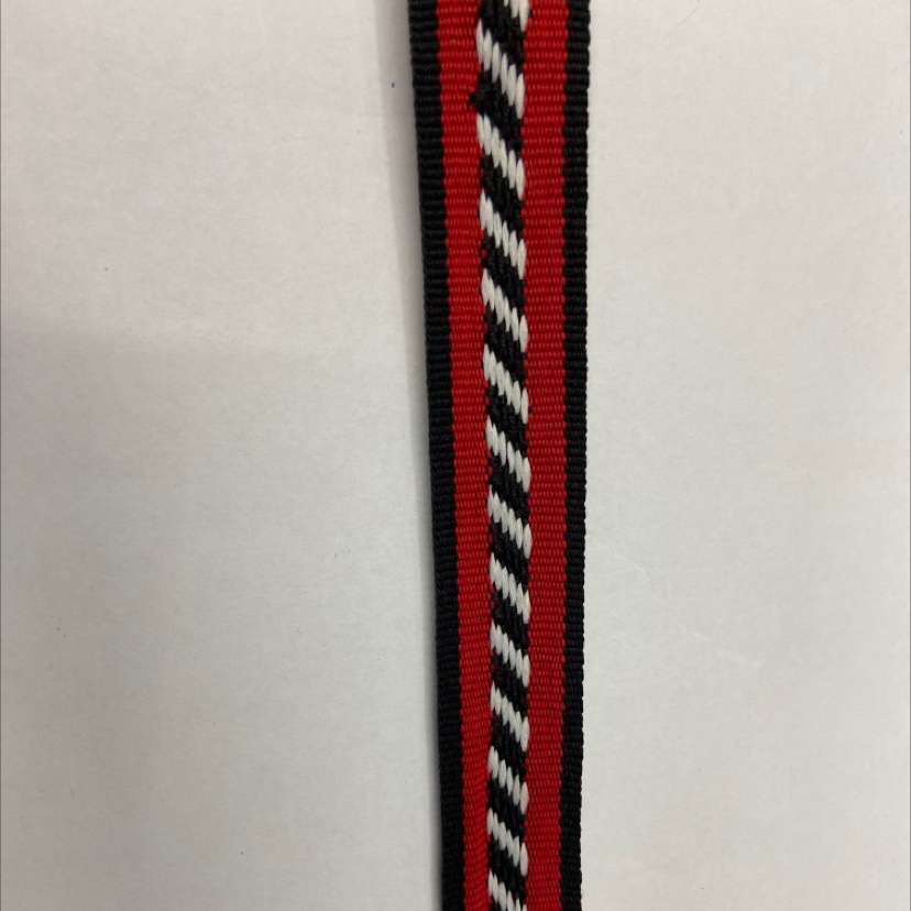 1.5cm twill Black Red (15#)