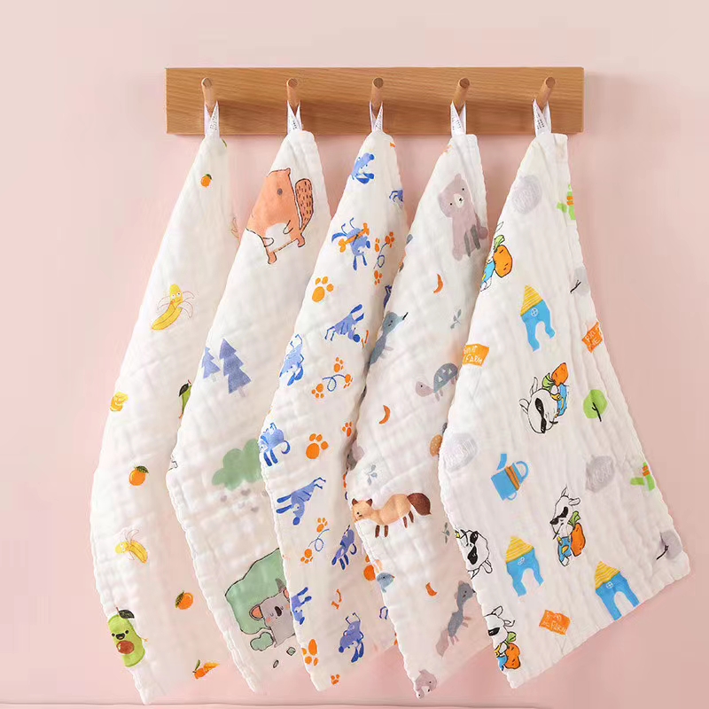 Colorful Star 2021 Six-layer Gauze High-density Square Towel