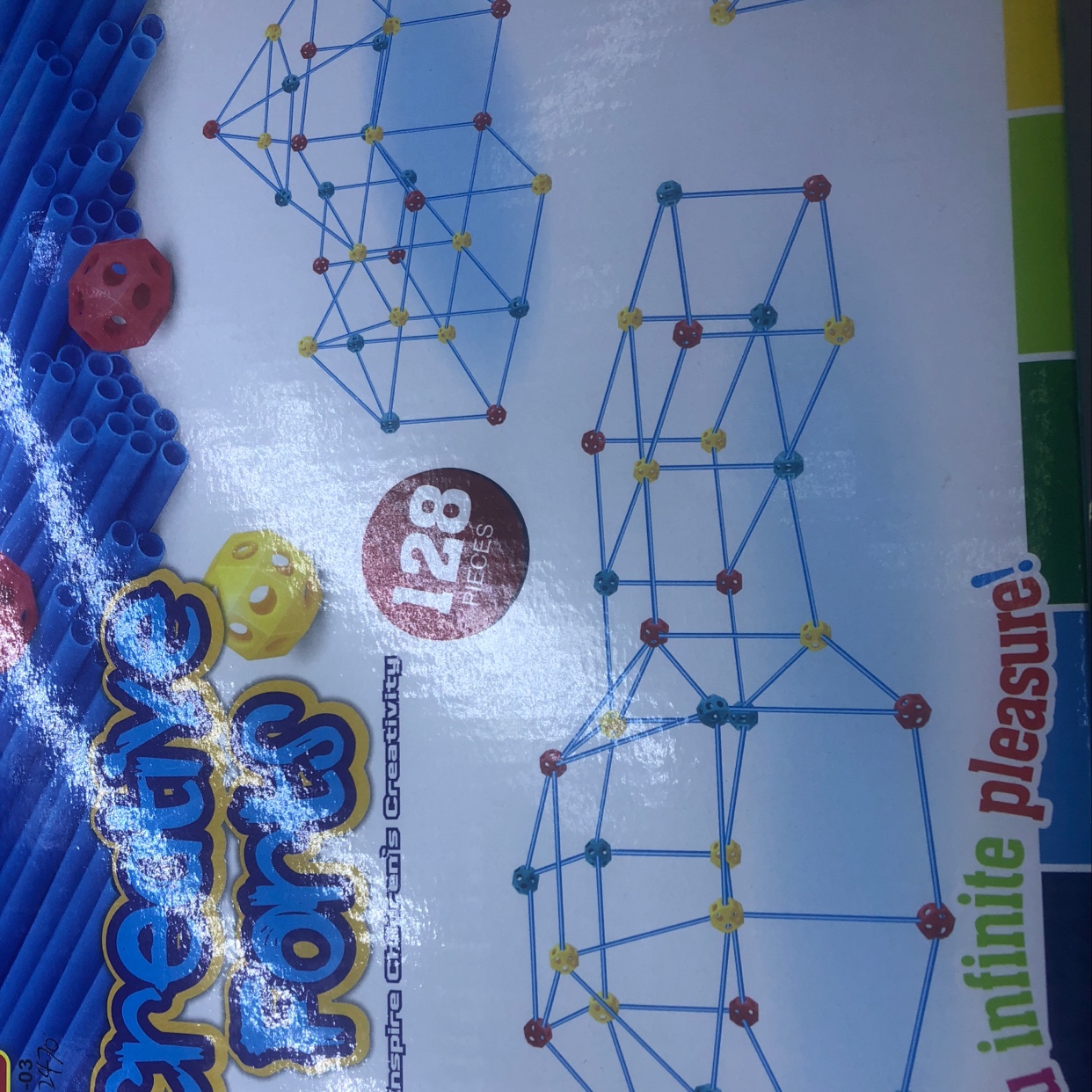 Детские игрушки из детского сада ким пэн, головоломки HC-060-03, соединяющие блоки из соломинок detail image 2