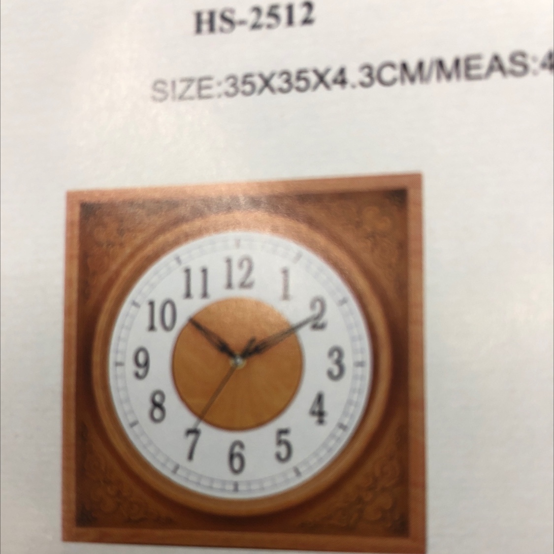 2520 Wall Clock W