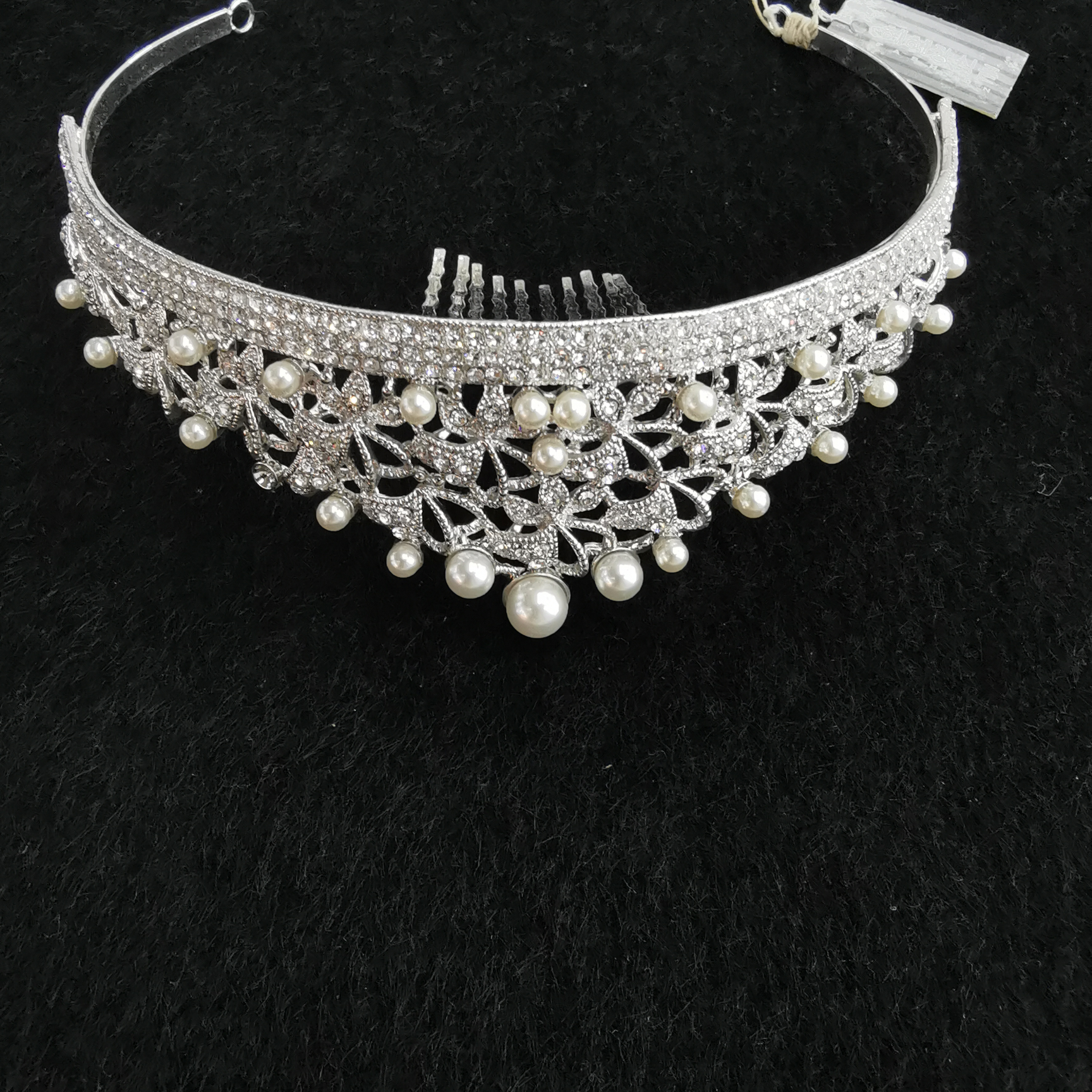 Crown Tiara Princess Rhinestone Birthday Crown Children's runway show performing little girl Christmas ornaments