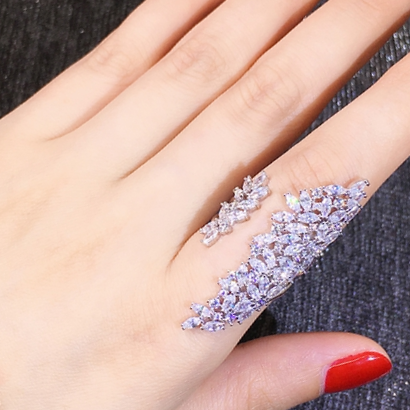 Ring female fashion personality niche design light luxury delicate open decorative ring ring